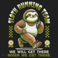 Sloth Running Team Running Gifts Women Funny Sloth Beanie thumb 2