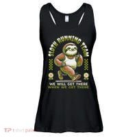 Sloth Running Team Running Gifts Women Funny Sloth Ladies Essential Flowy Tank thumb 0