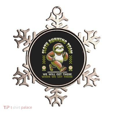 Sloth Running Team Running Gifts Women Funny Sloth Ornament