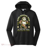 Sloth Running Team Running Gifts Women Funny Sloth Performance Fleece Hoodie thumb 0