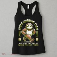 Sloth Running Team Running Gifts Women Funny Sloth Women's Tank Top thumb 3
