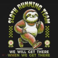 Sloth Running Team Running Gifts Women Funny Sloth Women's Tank Top thumb 5