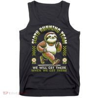 Sloth Running Team Running Gifts Women Funny Sloth Tank Top thumb 0