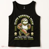 Sloth Running Team Running Gifts Women Funny Sloth Tank Top thumb 2