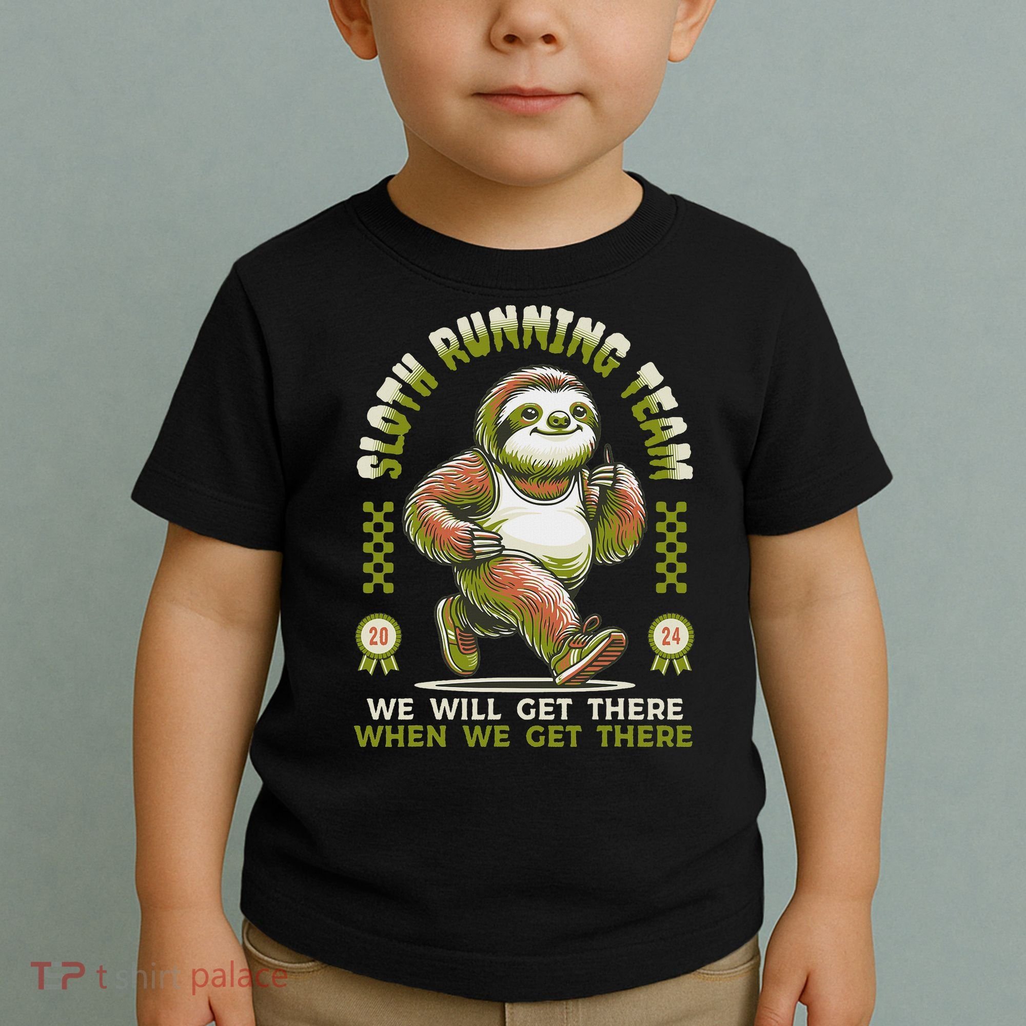 Sloth Running Team Running Gifts Women Funny Sloth Toddler T-Shirt