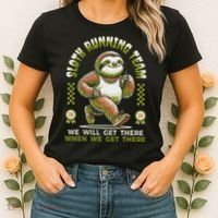 Sloth Running Team Running Gifts Women Funny Sloth Women's T-Shirt thumb 2