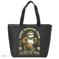 Sloth Running Team Running Gifts Women Funny Sloth Tote Bag thumb 0