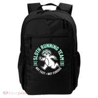 Sloth Running Team Not Fast Not Furious Backpack thumb 0