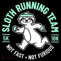 Sloth Running Team Not Fast Not Furious Ornament thumb 1