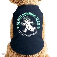 Sloth Running Team Not Fast Not Furious Doggie Tank thumb 0