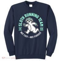 Sloth Running Team Not Fast Not Furious Sweatshirt thumb 0