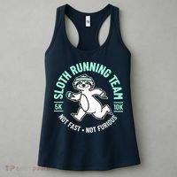 Sloth Running Team Not Fast Not Furious Women's Tank Top thumb 3