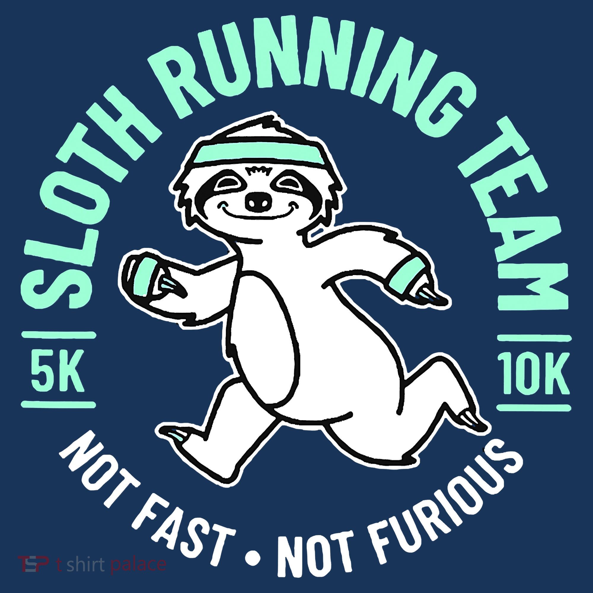 Sloth Running Team Not Fast Not Furious Baby Bodysuit