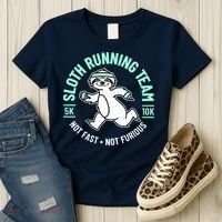 Sloth Running Team Not Fast Not Furious Women's T-Shirt thumb 3