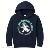 Sloth Running Team Not Fast Not Furious Kids Hoodie thumb 0