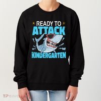 Shark Ready To Attack Kindergarten First Day Of School Women's Sweatshirt thumb 0