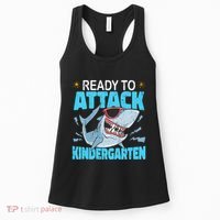 Shark Ready To Attack Kindergarten First Day Of School Women's Tank Top thumb 0