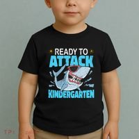 Shark Ready To Attack Kindergarten First Day Of School Toddler T-Shirt thumb 2