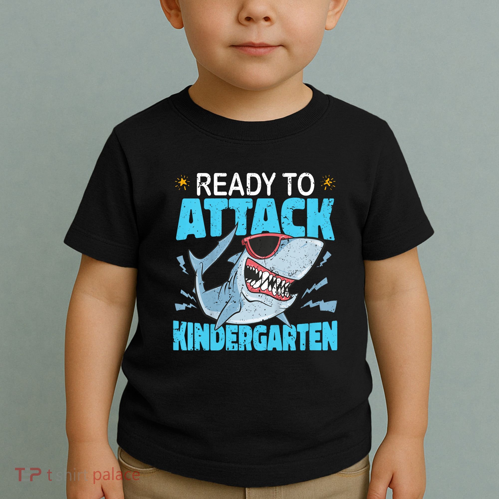 Shark Ready To Attack Kindergarten First Day Of School Toddler T-Shirt