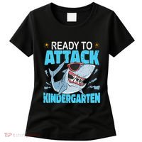 Shark Ready To Attack Kindergarten First Day Of School Women's T-Shirt thumb 0