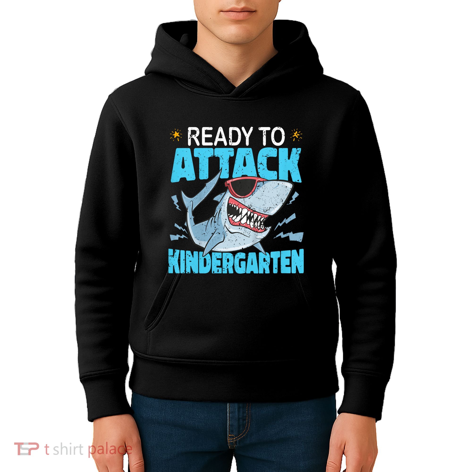 Shark Ready To Attack Kindergarten First Day Of School Kids Hoodie