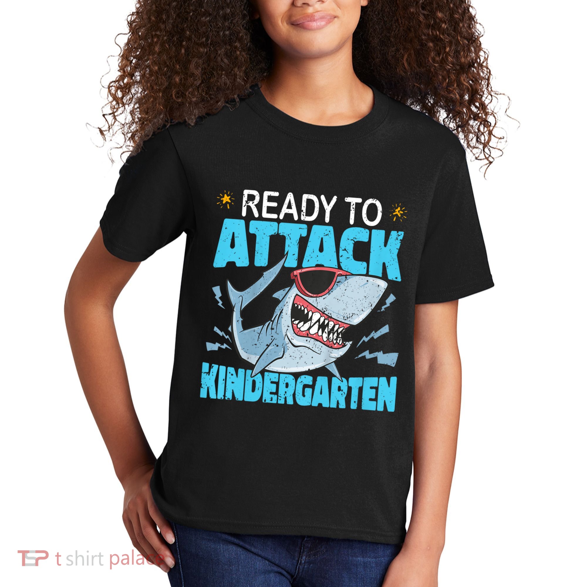 Shark Ready To Attack Kindergarten First Day Of School Kids T-Shirt