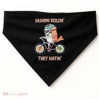 Sashimi Rollin They Hatin - Sushi USA-Made Doggie Bandana thumb 0