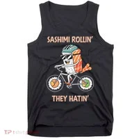 Sashimi Rollin They Hatin - Sushi Tank Top thumb 0