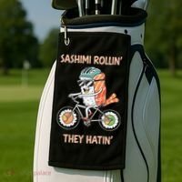 Sashimi Rollin They Hatin - Sushi Golf Towel thumb 2