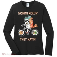 Sashimi Rollin They Hatin - Sushi Women's Long Sleeve Shirt thumb 0