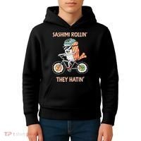 Sashimi Rollin They Hatin - Sushi Kids Hoodie thumb 4