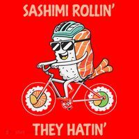 Sashimi Rollin They Hatin - Sushi Santa Hat thumb 1