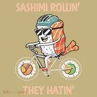 Sashimi Rollin They Hatin - Sushi Hoodie thumb 2
