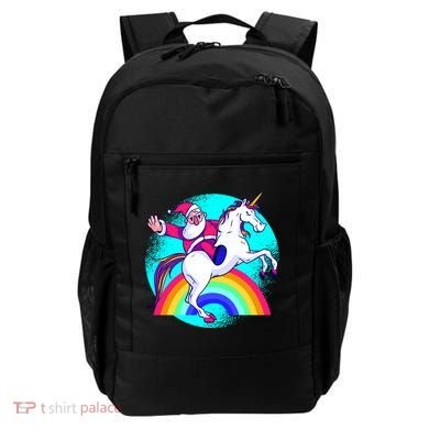 Santa Riding Unicorn Backpack