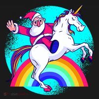 Santa Riding Unicorn Backpack thumb 2