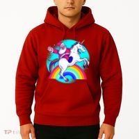 Santa Riding Unicorn Hoodie thumb 2