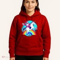 Santa Riding Unicorn Hoodie thumb 5