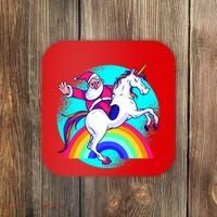 Santa Riding Unicorn Coaster thumb 0