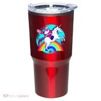Santa Riding Unicorn Tumbler thumb 0