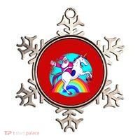 Santa Riding Unicorn Ornament thumb 0