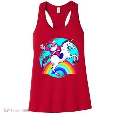 Santa Riding Unicorn Women's Tank Top