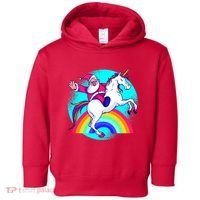 Santa Riding Unicorn Toddler Hoodie thumb 0