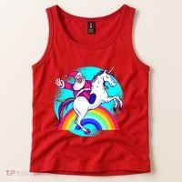 Santa Riding Unicorn Tank Top thumb 2