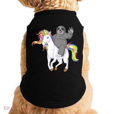 Sloth Riding Unicorn Doggie Tank
