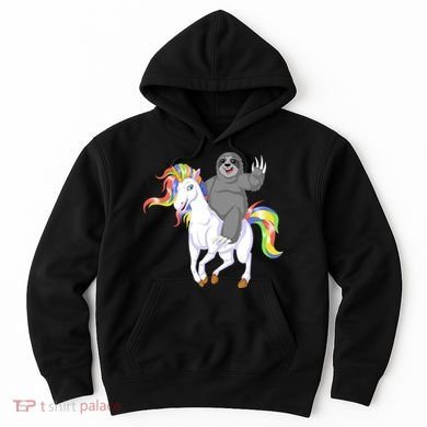 Sloth Riding Unicorn Hoodie