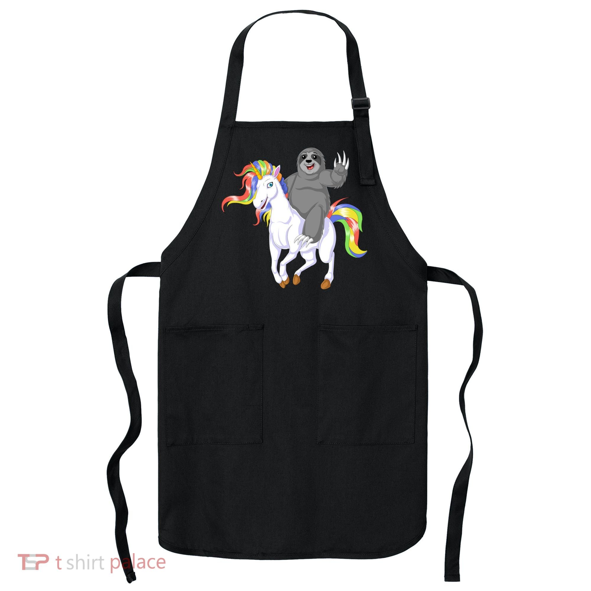 Sloth Riding Unicorn Apron