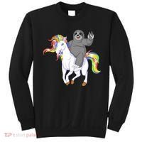 Sloth Riding Unicorn Sweatshirt thumb 0