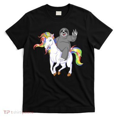 Sloth Riding Unicorn T-Shirt