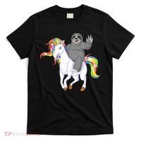 Sloth Riding Unicorn T-Shirt thumb 0