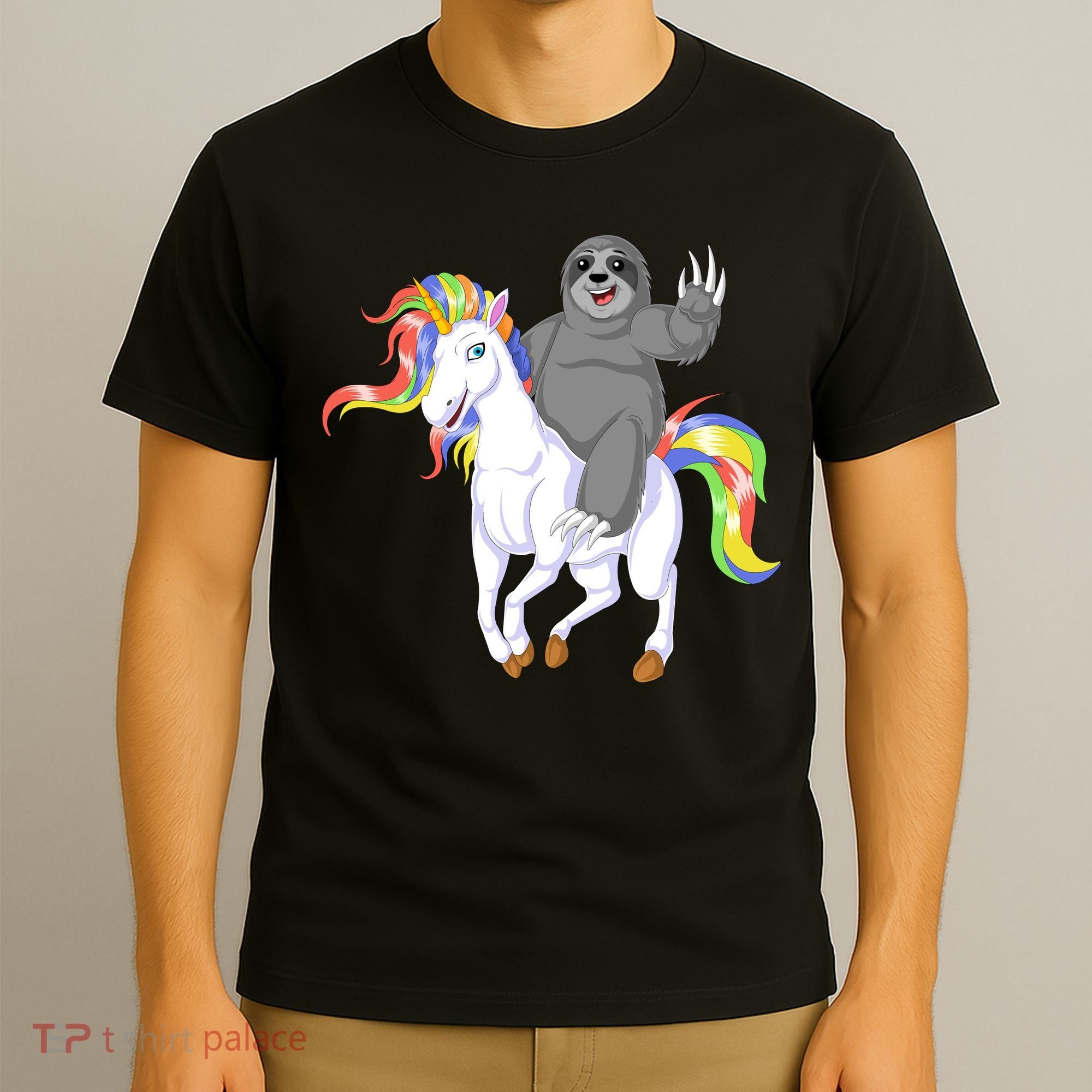Sloth Riding Unicorn T-Shirt